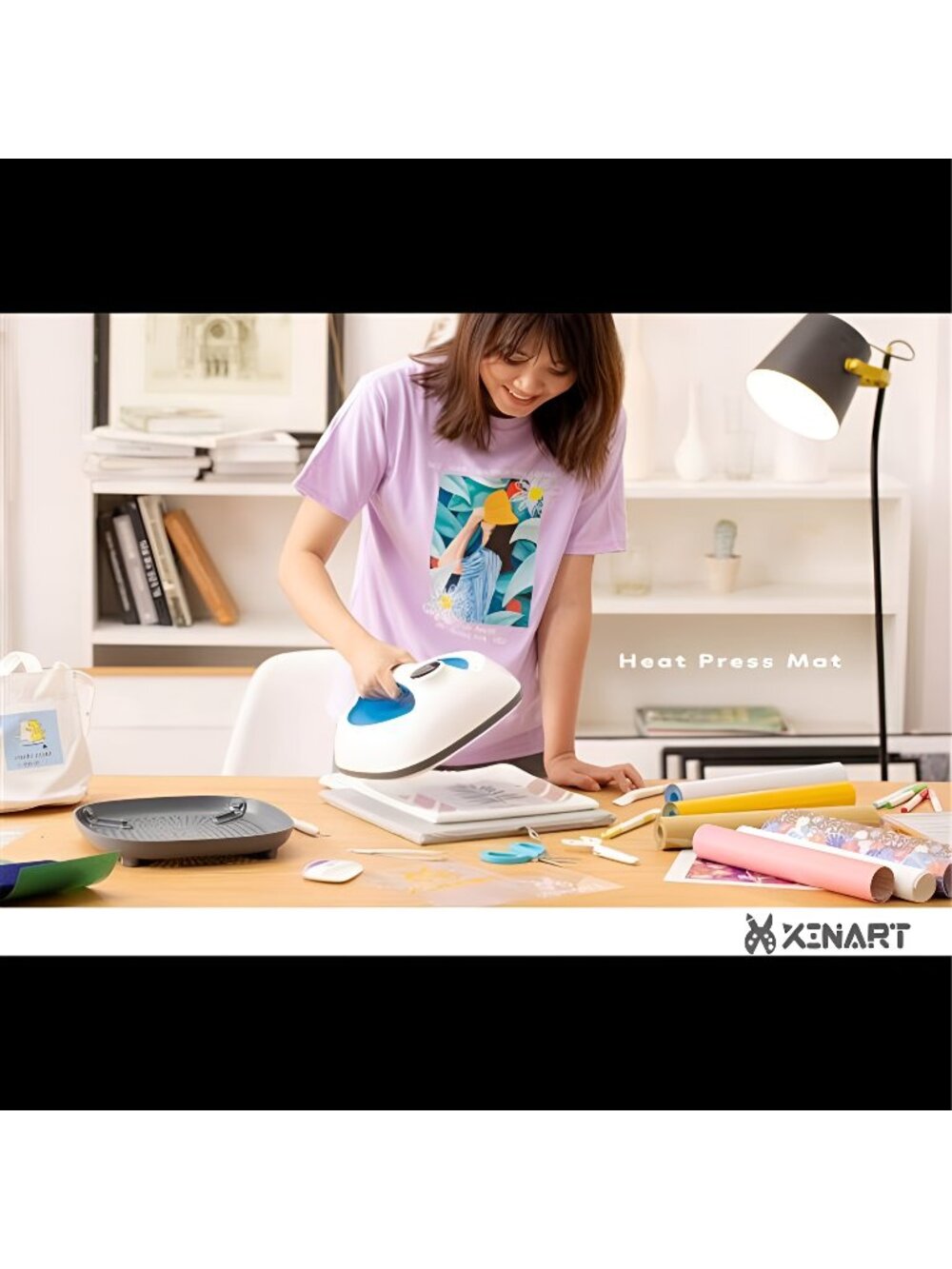 XINART Heat Press Mat for Cricut Easypress (12x12 inch) Cricket Double-Sided